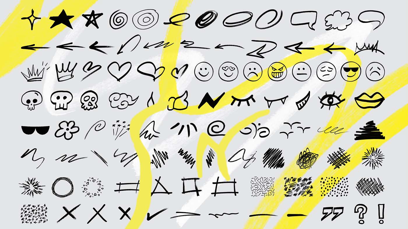 100+ PNG Marker Elements